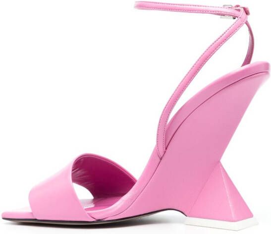 The Attico Cheope 110mm leather sandals Pink