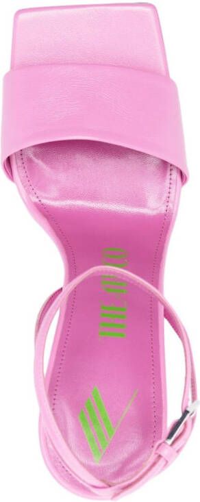 The Attico Cheope 110mm leather sandals Pink