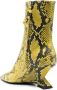 The Attico Cheope 60mm leather ankle boots Yellow - Thumbnail 3