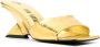 The Attico Cheope 70mm leather mules Gold - Thumbnail 2