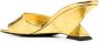 The Attico Cheope 70mm leather mules Gold - Thumbnail 3
