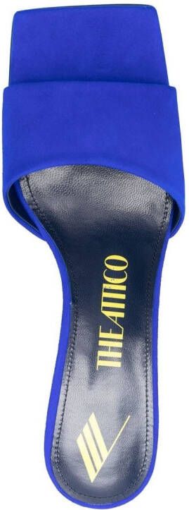 The Attico Cheope 75mm suede mules Blue