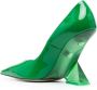 The Attico Cheope 95mm patent pumps Green - Thumbnail 3