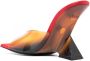 The Attico Cheope degrade 105mm mules Red - Thumbnail 3