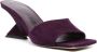 The Attico Cheope suede mules Purple - Thumbnail 2