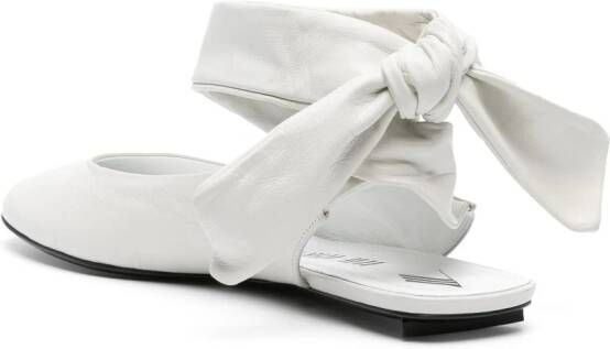 The Attico Cloe ballerina shoes White