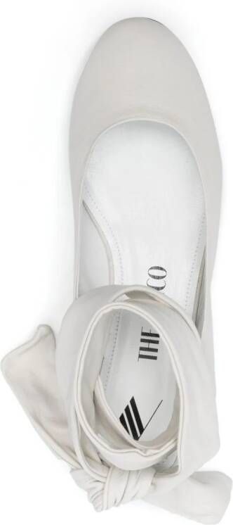 The Attico Cloe ballerina shoes White