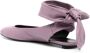 The Attico Cloe leather ballerina shoes Purple - Thumbnail 3