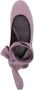 The Attico Cloe leather ballerina shoes Purple - Thumbnail 4