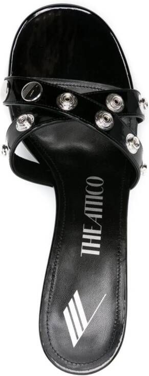 The Attico Cosmo 60mm stud-detailing leather mules White