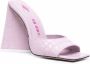 The Attico crocodile-effect leather sandals Pink - Thumbnail 2