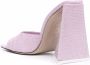 The Attico crocodile-effect leather sandals Pink - Thumbnail 3