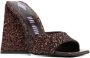 The Attico Devon sequin-embellished mules Brown - Thumbnail 2