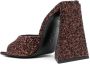 The Attico Devon sequin-embellished mules Brown - Thumbnail 3