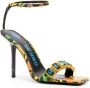 The Attico embellished snake-effect sandals Yellow - Thumbnail 2