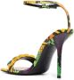 The Attico embellished snake-effect sandals Yellow - Thumbnail 3