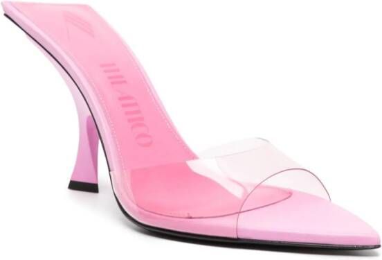 The Attico Ester 100mm leather mules Pink