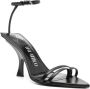 The Attico Ester 95mm leather sandals Black - Thumbnail 2
