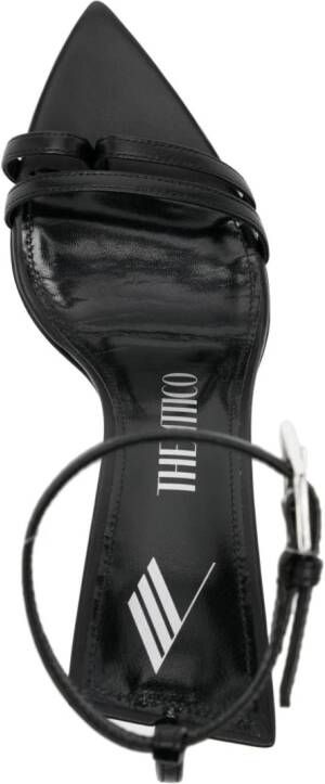 The Attico Ester 95mm leather sandals Black