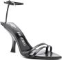 The Attico Ester 95mm mismatched sandals Black - Thumbnail 2