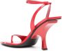 The Attico GG 95mm mismatched sandals Red - Thumbnail 3