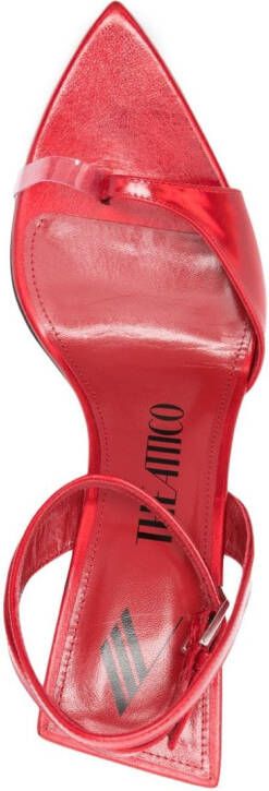 The Attico GG 95mm mismatched sandals Red