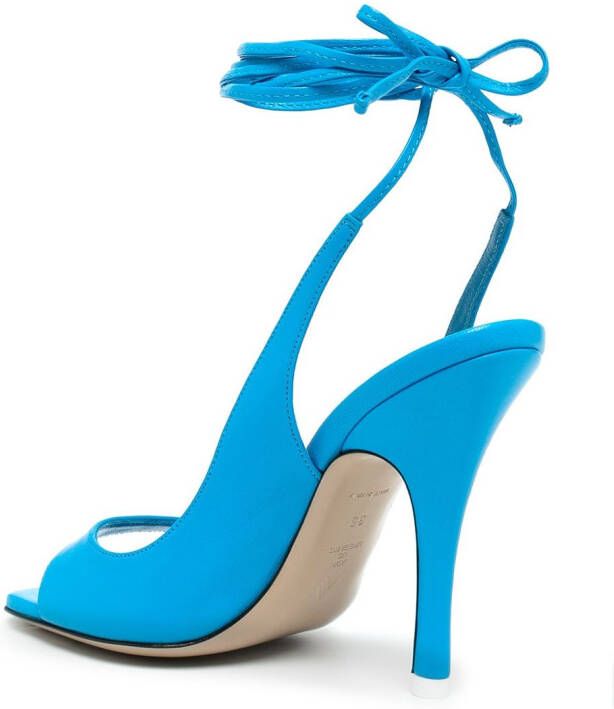 The Attico Inez 105mm sandals Blue