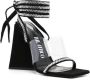 The Attico Isa 115mm embellished leather sandals Black - Thumbnail 2