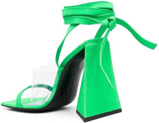 The Attico Isa open-toe sandals Green