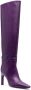 The Attico leather knee-length boots Purple - Thumbnail 2