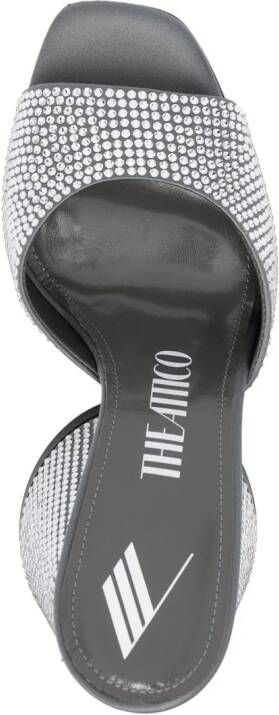 The Attico Luz 105mm crystal mules Grey