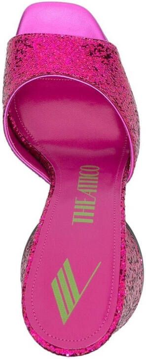 The Attico Luz 105mm mules Pink