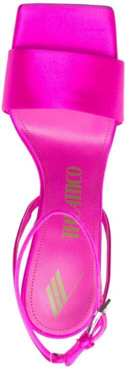The Attico open-toe block-heel sandals Pink