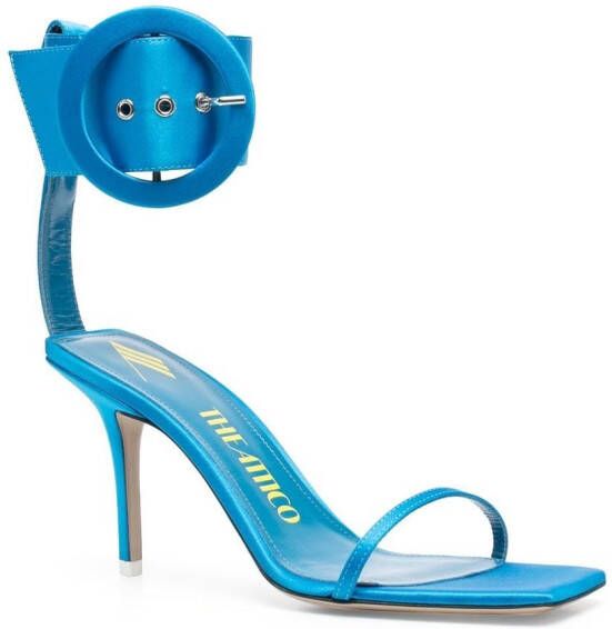 The Attico open-toe buckle-detail sandals Blue