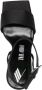 The Attico Cheope 105mm sandals Black - Thumbnail 4