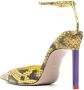 The Attico Perine 110mm snakeskin-effect pumps Yellow - Thumbnail 3