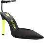 The Attico Perine 115mm contrasting heel pumps Black - Thumbnail 2