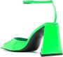 The Attico Piper 85mm patent-leather sandals Green - Thumbnail 3