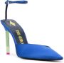 The Attico pointed-toe stiletto heel pumps Blue - Thumbnail 2