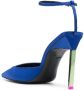 The Attico pointed-toe stiletto heel pumps Blue - Thumbnail 3