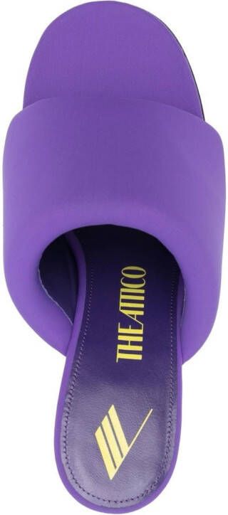 The Attico Rem 100mm mules Purple