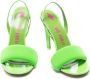 The Attico Rem 105 slingback leather sandals Green - Thumbnail 4