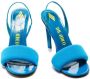 The Attico Rem 105mm slingback sandals Blue - Thumbnail 4