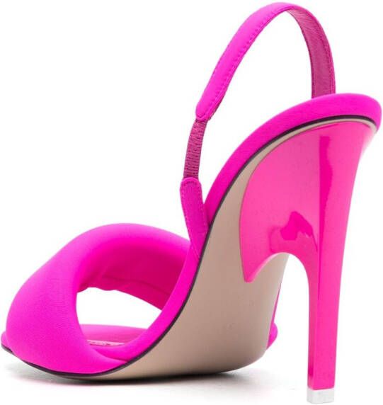 The Attico Rem 105mm slingback sandals Pink