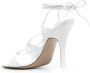 The Attico Renee lace-up 120mm sandals White - Thumbnail 3