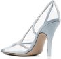 The Attico Venus 105mm transparent crystal pumps Blue - Thumbnail 3