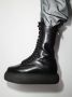 The Attico Selene lace-up ankle boots Black - Thumbnail 3
