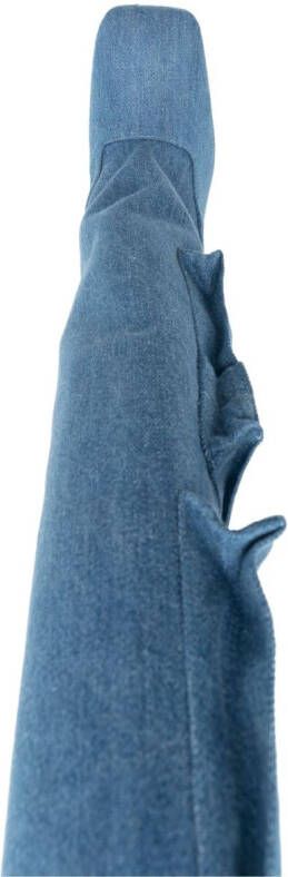 The Attico Sienna 105mm denim boots Blue