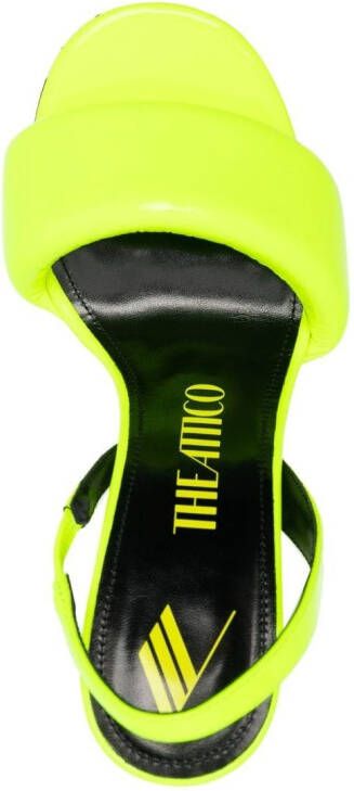 The Attico slingback open-toe sandals Yellow