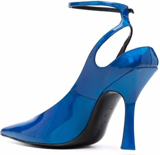 The Attico slingback pointed toe pumps Blue